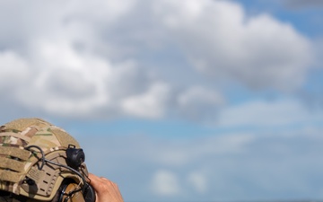 Security Forces Airman Stays Vigilant During Exercise Golden Gecko