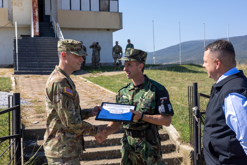 U.S. Army Garrison Black Sea Commander Visits Novo Selo Training Area