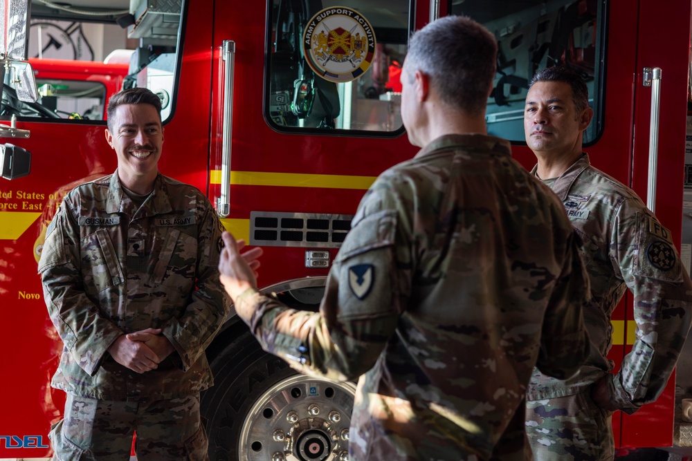 U.S. Army Garrison Black Sea Commander Visits Novo Selo Training Area