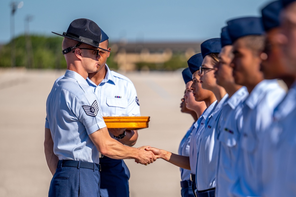 U.S. Air Force Basic Military Training Coin &amp; Retreat Ceremony