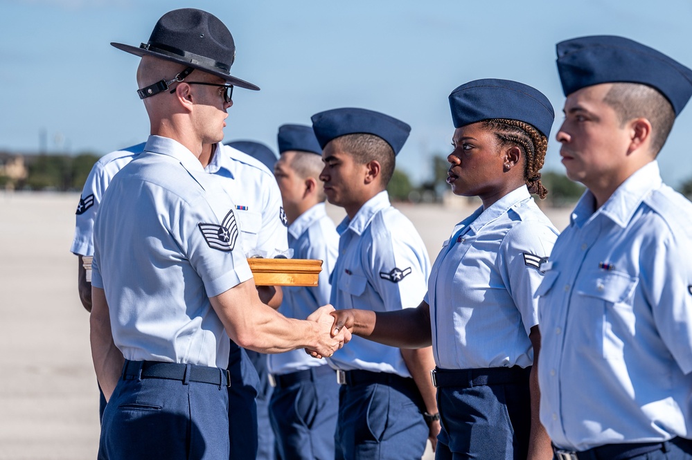 U.S. Air Force Basic Military Training Coin &amp; Retreat Ceremony