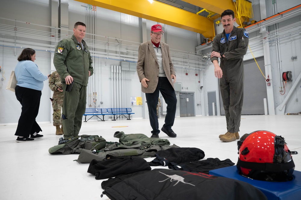 U.S. Ambassador to Canada David L. Cohen visits with Team Eielson