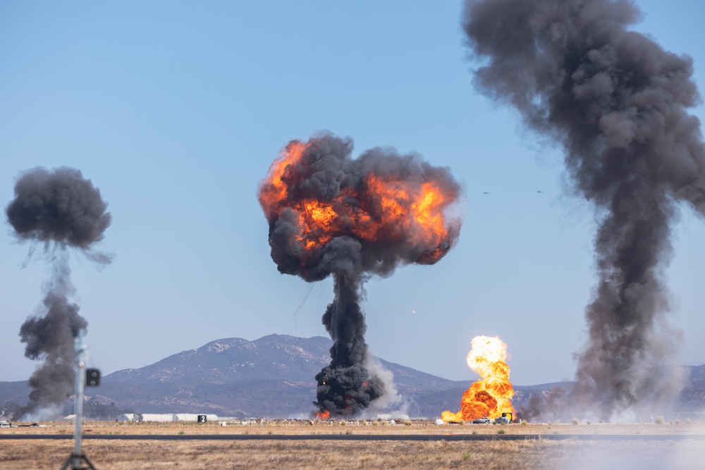 2024 America's Airshow Practice: MAGTF Demo