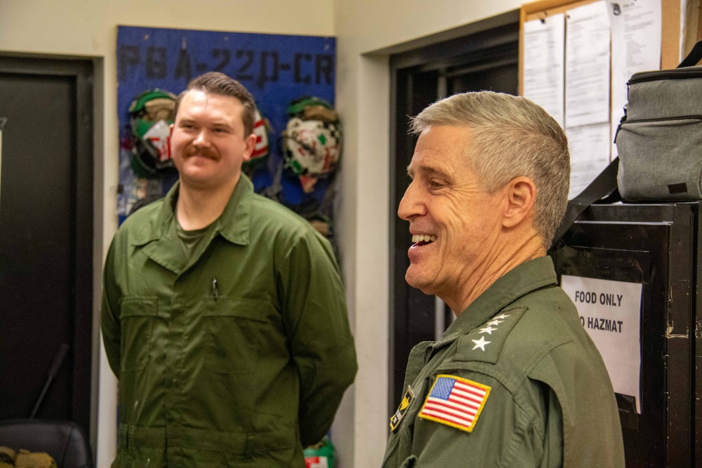 Adm. Steve Koehler, commander, U.S. Pacific Fleet, visits Electronic Attack Squadron (VAQ) 130