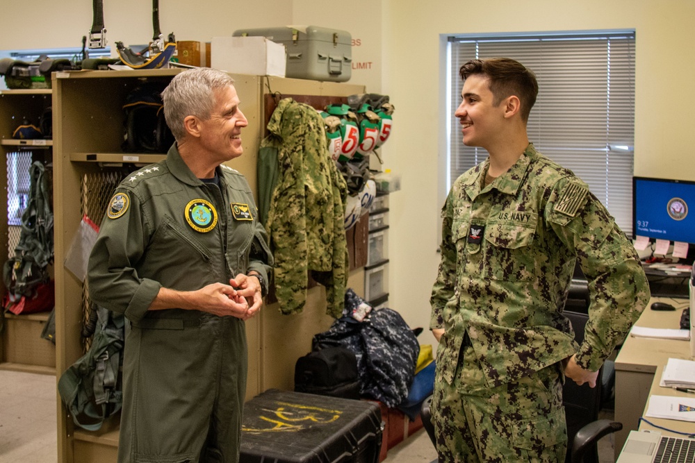 Adm. Steve Koehler, commander, U.S. Pacific Fleet, visits Electronic Attack Squadron (VAQ) 130