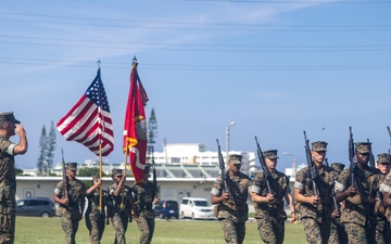 Marine Wing Headquarters Squadron 1 holds change of command, retirement ceremony