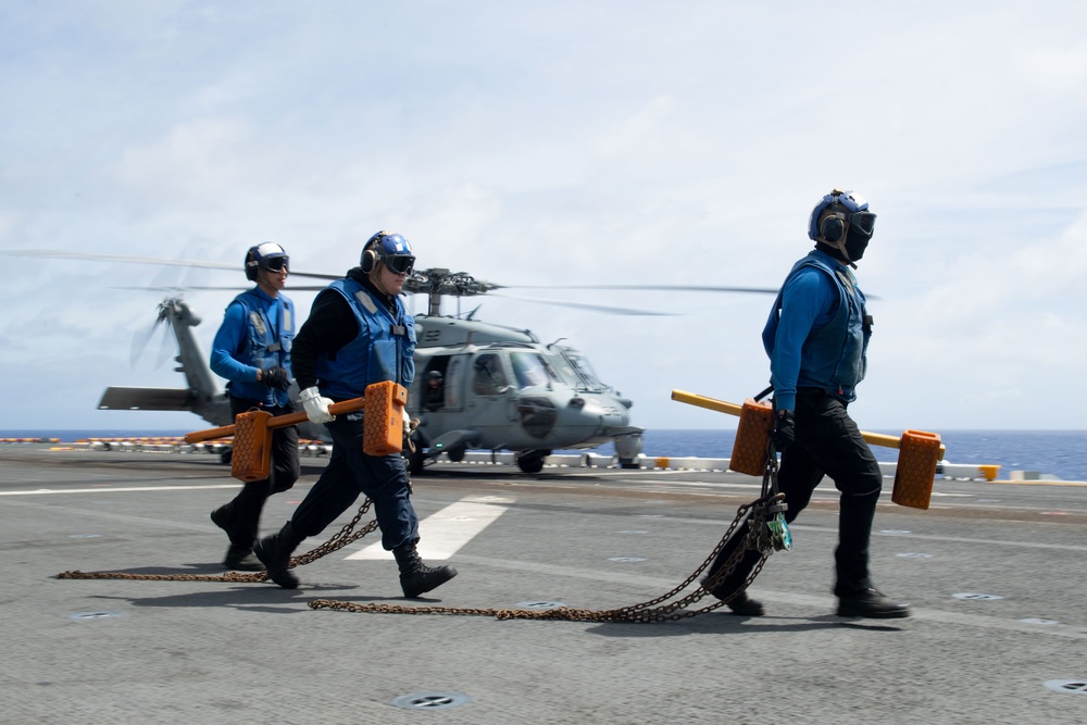 Boxer Conducts Flight Deck Operations