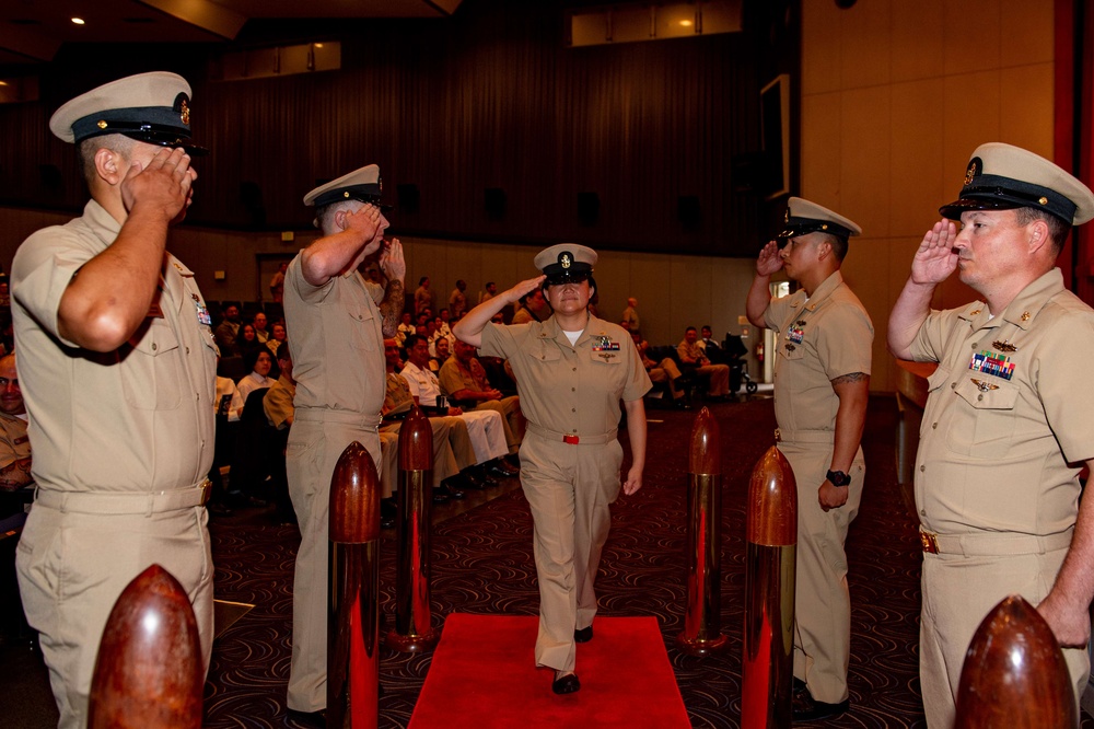 USS BLUE RIDGE AND 7TH FLEET CHIEF PINNING