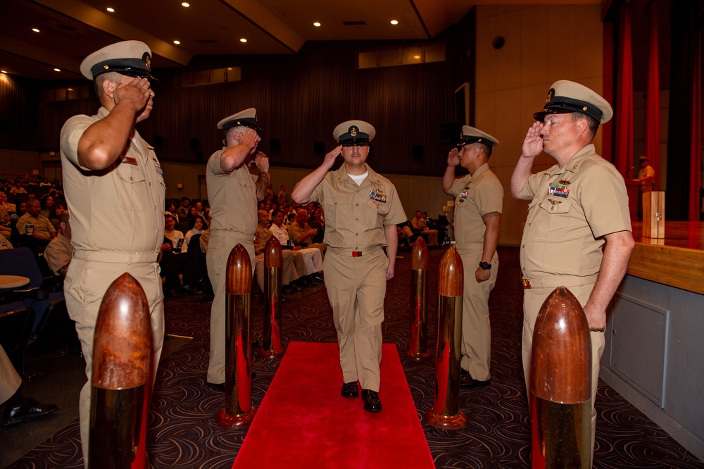 USS BLUE RIDGE AND 7TH FLEET CHIEF PINNING