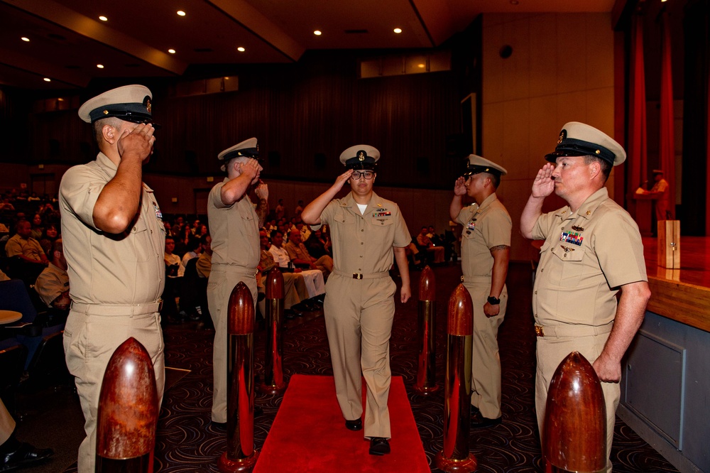 USS BLUE RIDGE AND 7TH FLEET CHIEF PINNING