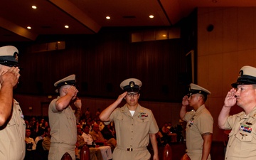 USS BLUE RIDGE AND 7TH FLEET CHIEF PINNING