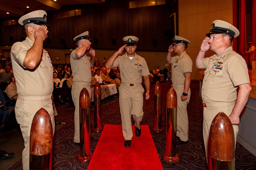 USS BLUE RIDGE AND 7TH FLEET CHIEF PINNING