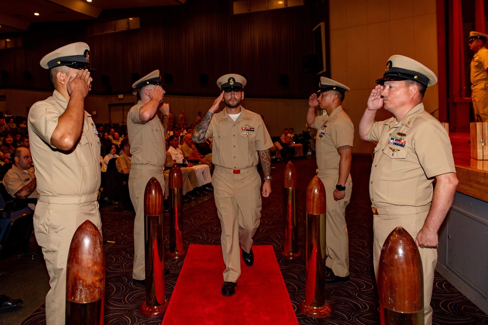 USS BLUE RIDGE AND 7TH FLEET CHIEF PINNING