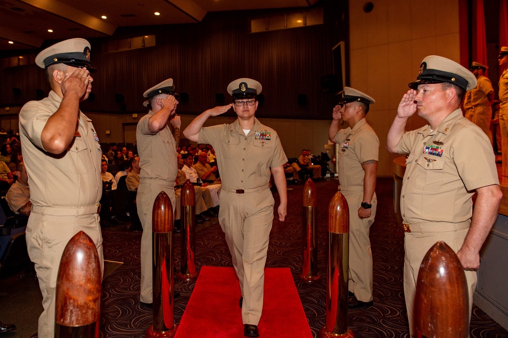 USS BLUE RIDGE AND 7TH FLEET CHIEF PINNING