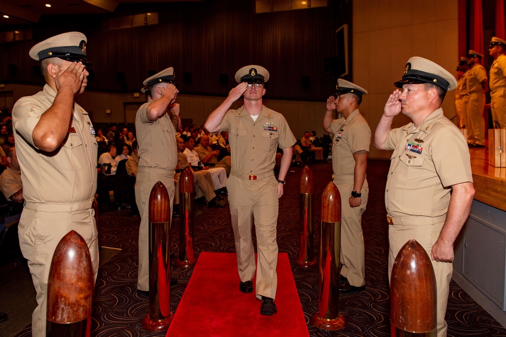 USS BLUE RIDGE AND 7TH FLEET CHIEF PINNING