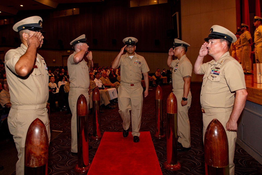 USS BLUE RIDGE AND 7TH FLEET CHIEF PINNING