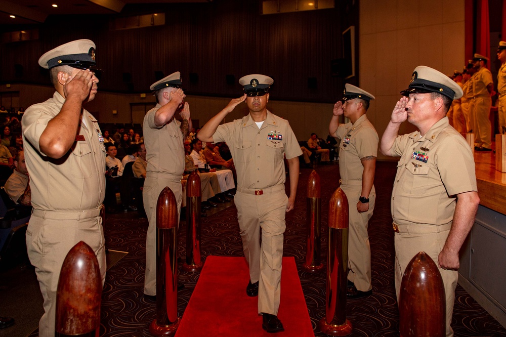 USS BLUE RIDGE AND 7TH FLEET CHIEF PINNING