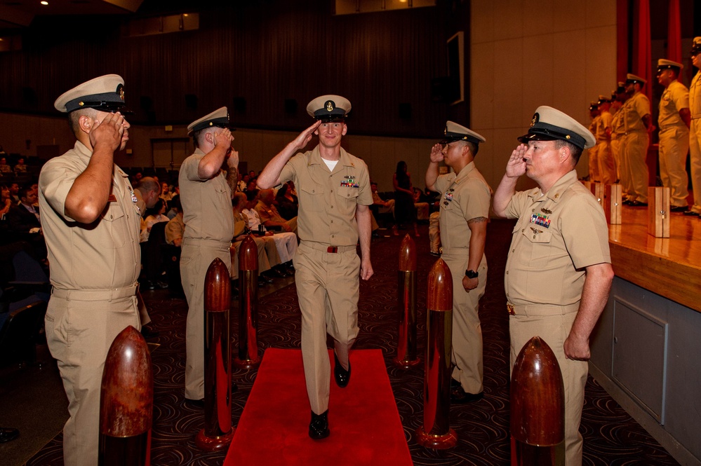 USS BLUE RIDGE AND 7TH FLEET CHIEF PINNING