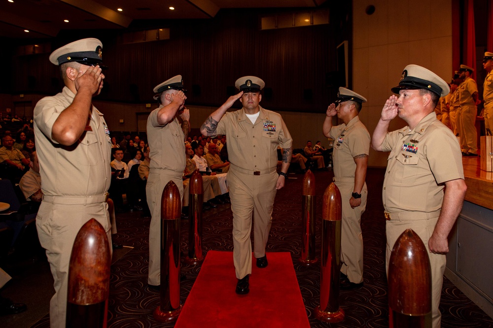 USS BLUE RIDGE AND 7TH FLEET CHIEF PINNING