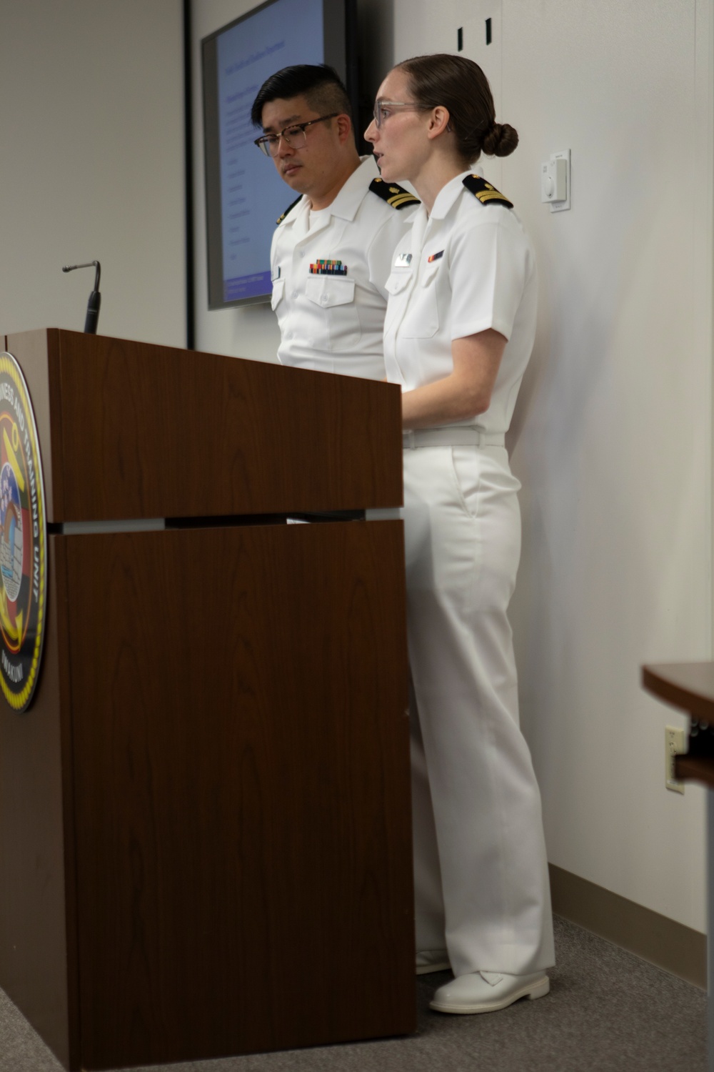 JMSDF Kure Hospital members tour the Naval Family Branch Clinic at MCAS Iwakuni