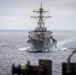 USS Curtis Wilbur Approaches Nimitz for a Connected Replenishment