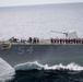 USS Curtis Wilbur Steams Alongside Nimitz