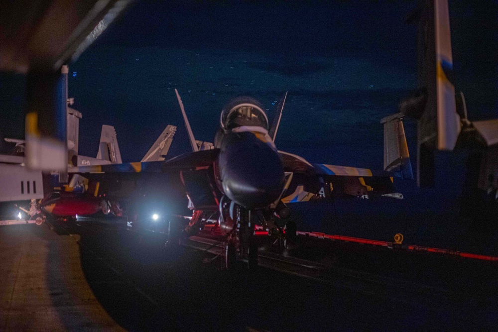 Super Hornet at Night