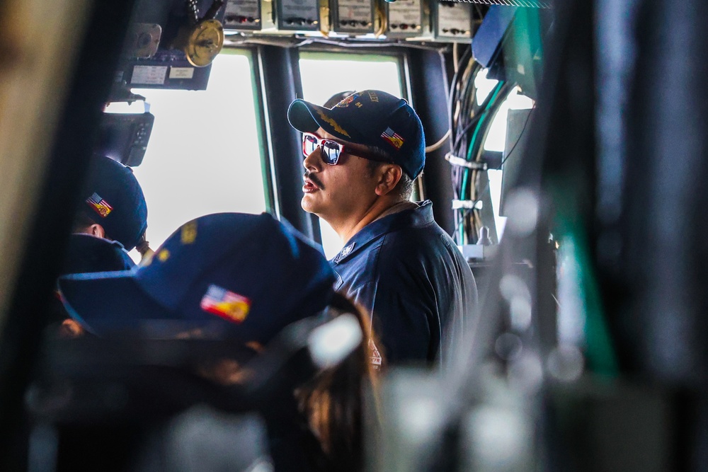 The USS Bulkeley Conducts Replenishment-at-Sea