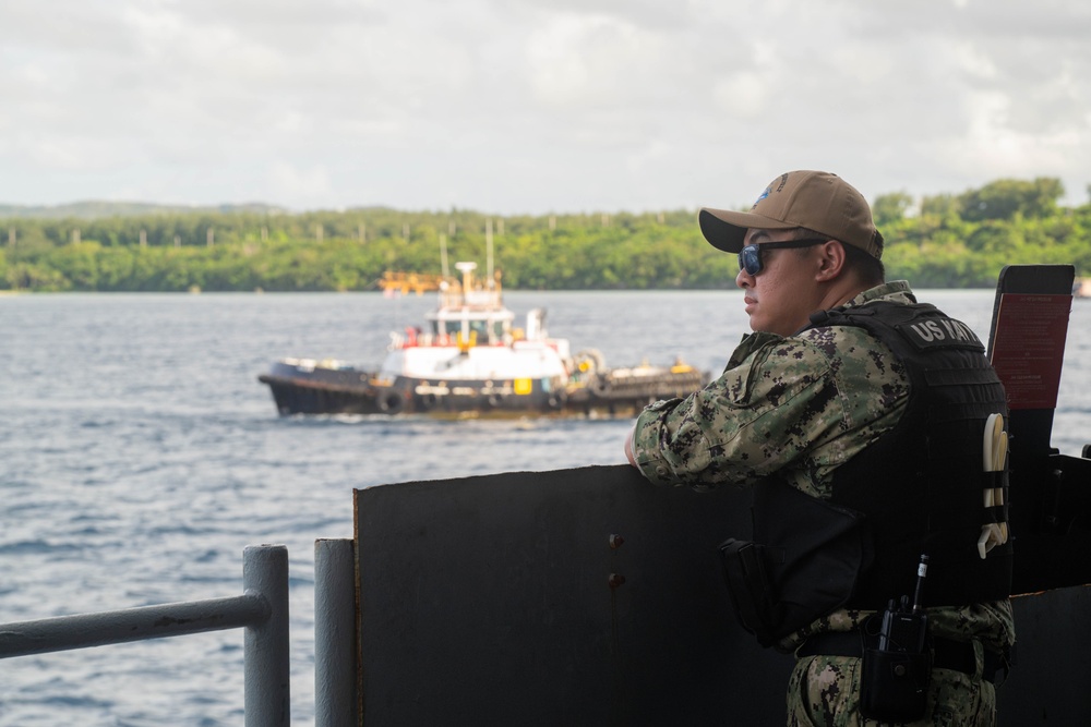 Theodore Roosevelt Departs Guam