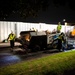 Paving the way: 374 CES makes nighttime road repairs