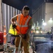 Paving the way: 374 CES makes nighttime road repairs