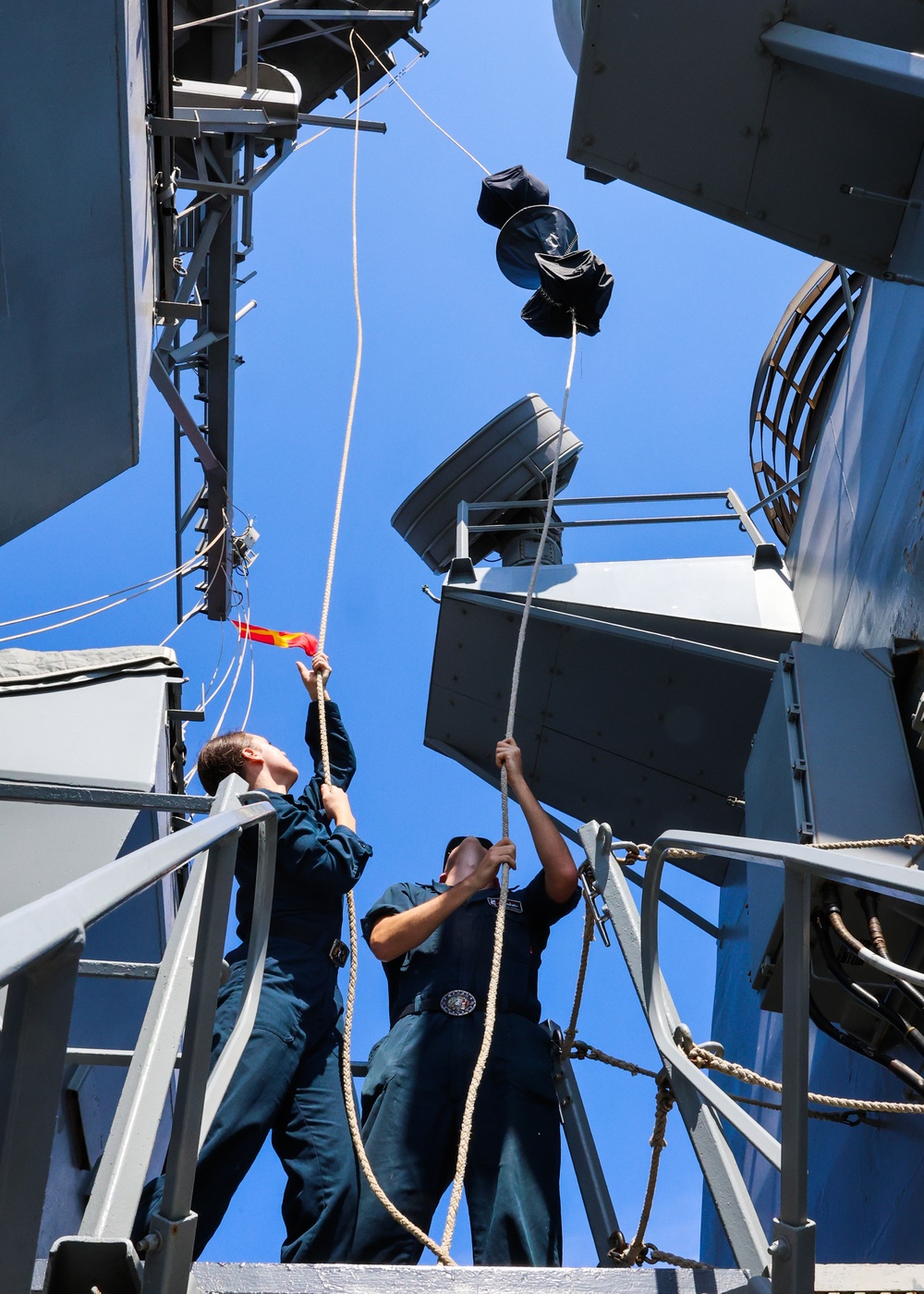 The USS Bulkeley Conducts Replenishment-at-Sea