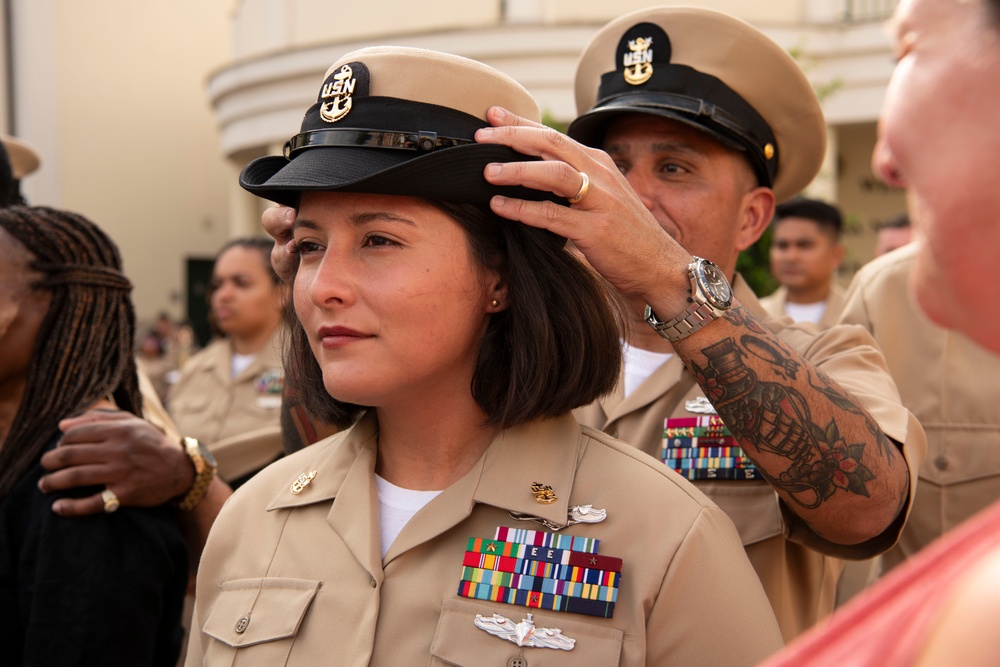 NSA Naples hosts 2024 Chief Pinning