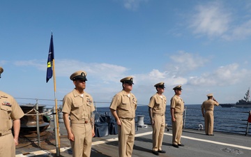 USS Dewey (DDG 105) Conducts Chief Petty Officer Pinning Ceremony While Operating in the Timor Sea