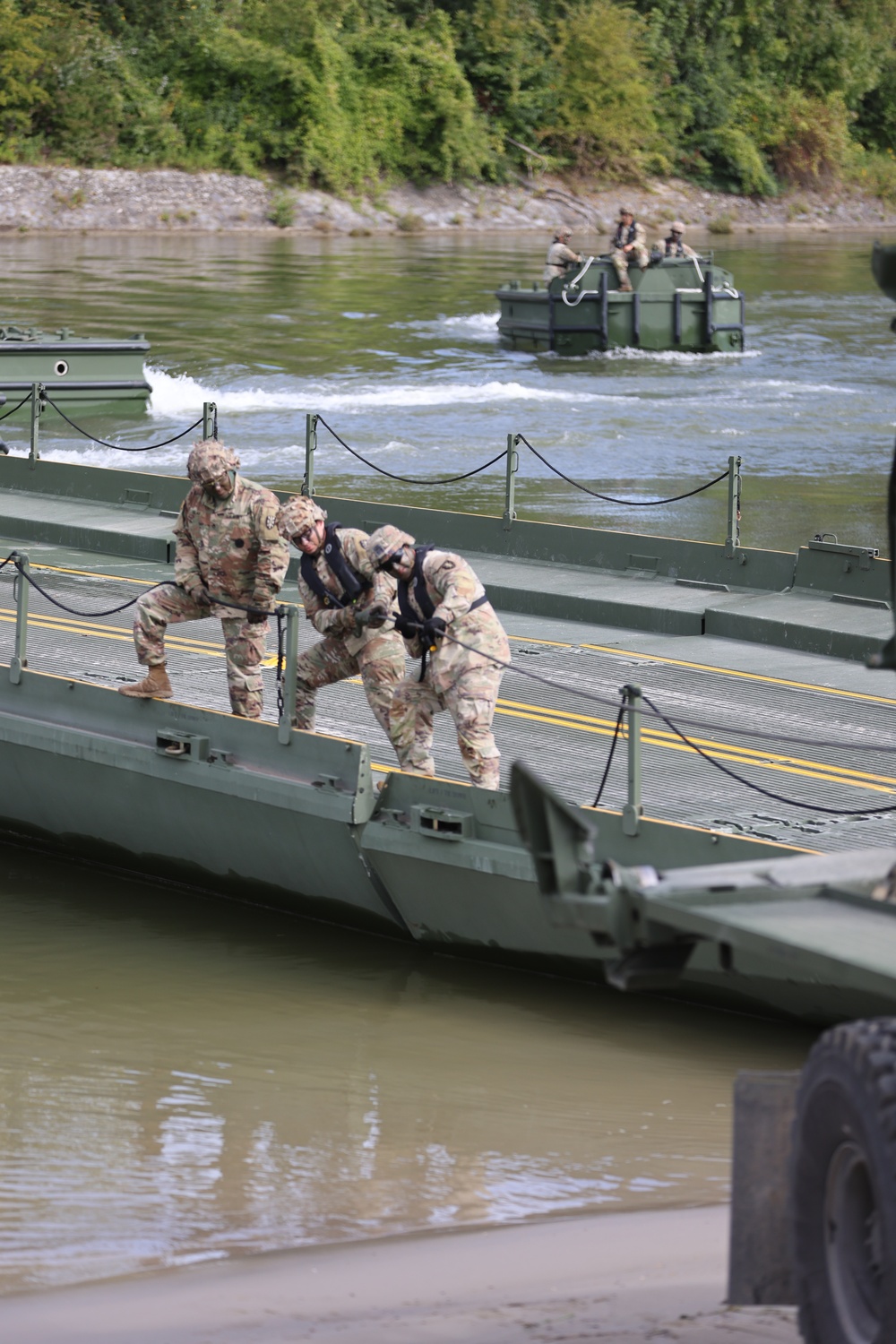 21st Theater Sustainment Command crosses the Danube