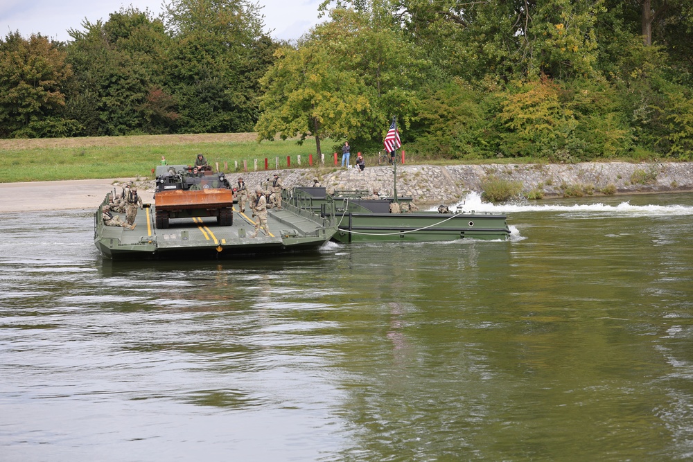 21st Theater Sustainment Command crossing the Danube