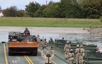 21st Theater Sustainment Command crosses the Danube 