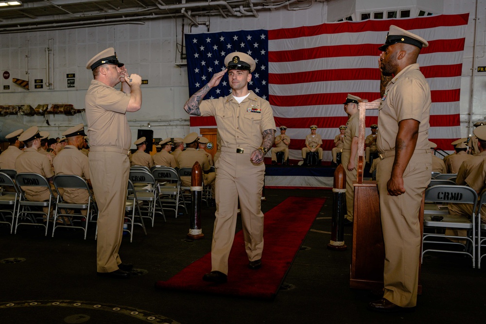 Theodore Roosevelt Chief Pinning