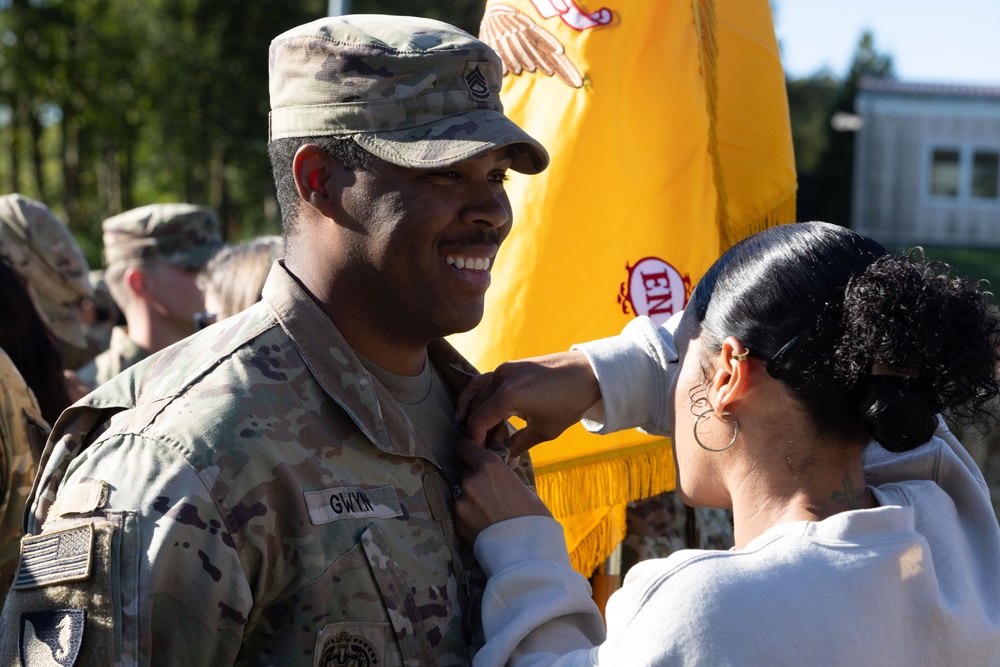 2nd Cavalry Regiment E2B Testing: Pinning Ceremony