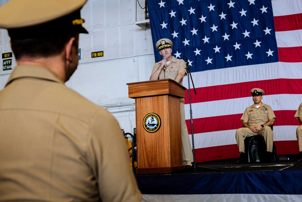 Theodore Roosevelt Chief Pinning