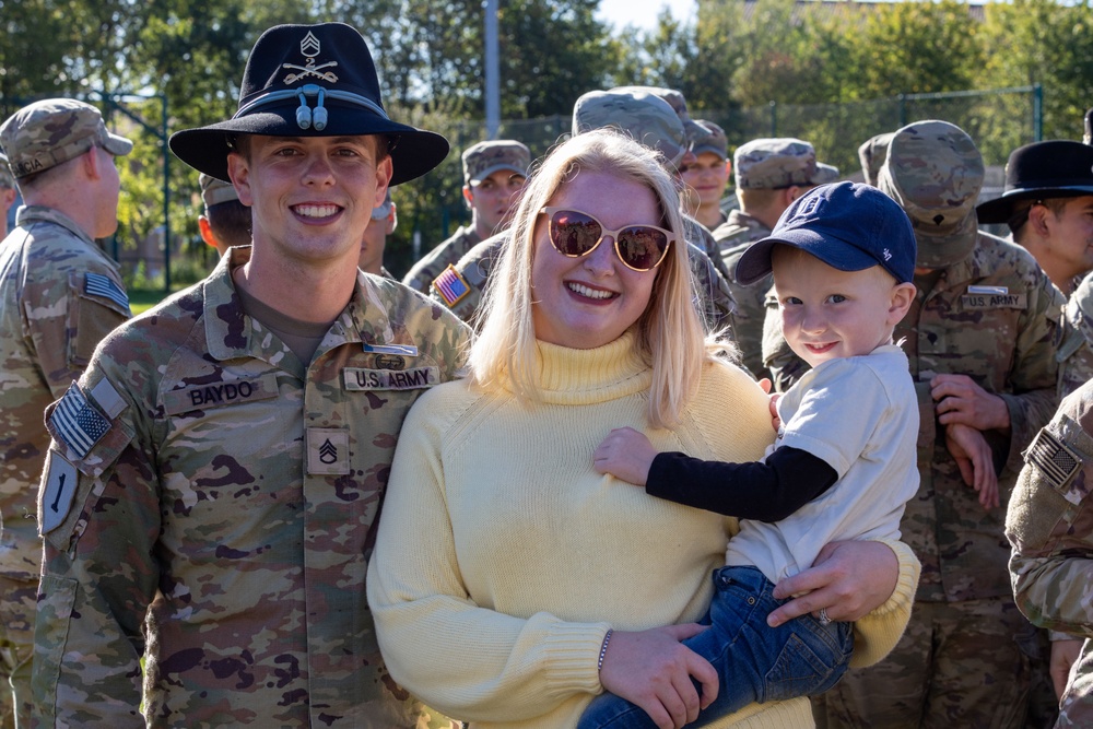 2nd Cavalry Regiment E2B Testing: Pinning Ceremony