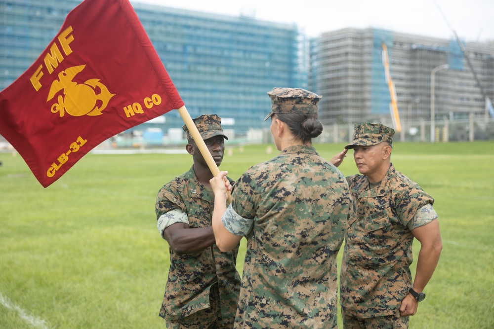 CLB-31 Standup Ceremony, Combat Logistics Company Bravo and Headquarters Company