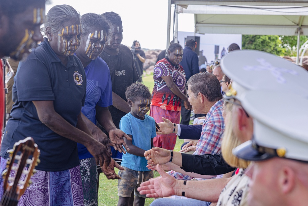 U.S. Marines, families of fallen, ADF participate in Tiwi Island and Larrakia people healing ceremony in Darwin