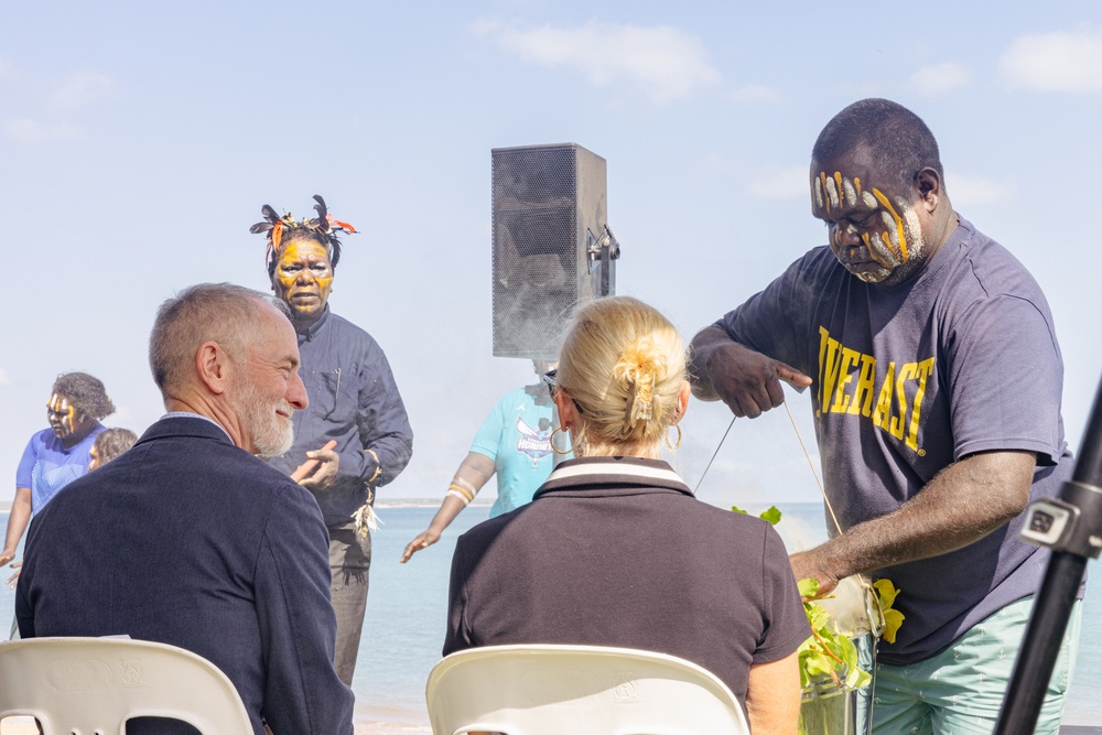 U.S. Marines, families of fallen, ADF participate in Tiwi Island and Larrakia people healing ceremony in Darwin