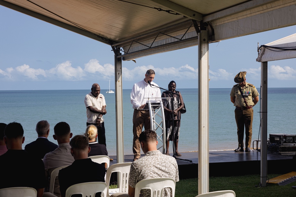 U.S. Marines, families of fallen, ADF participate in Tiwi Island and Larrakia people healing ceremony in Darwin