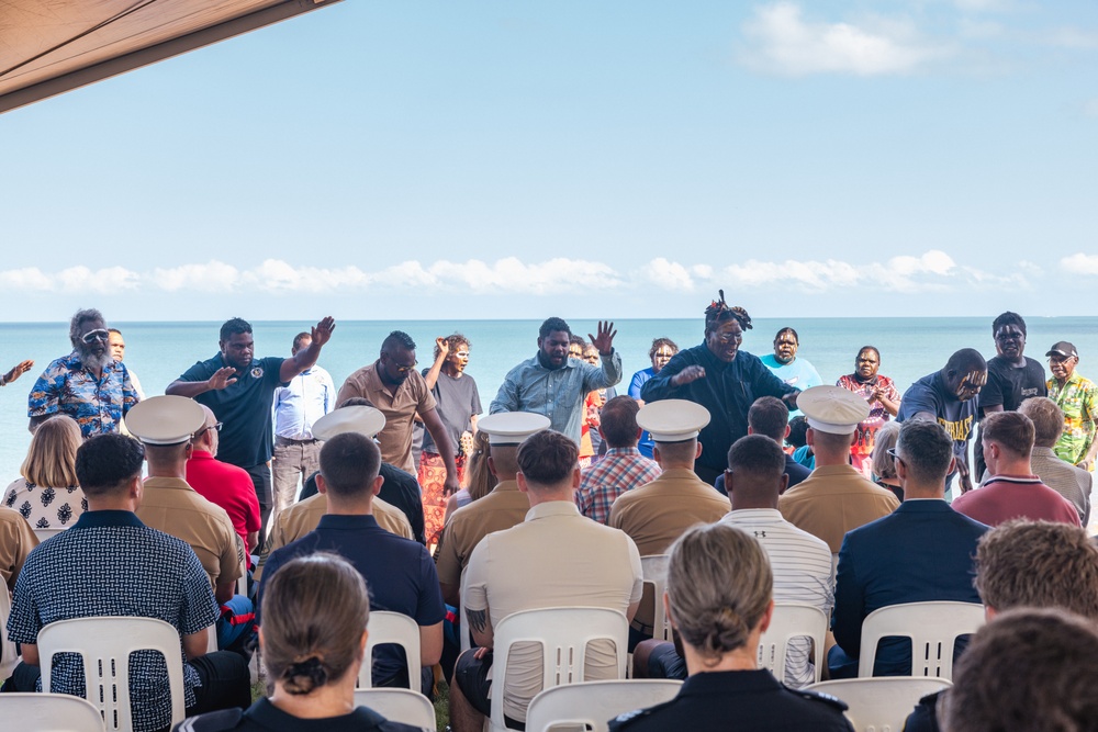 U.S. Marines, families of fallen, ADF participate in Tiwi Island and Larrakia people healing ceremony in Darwin