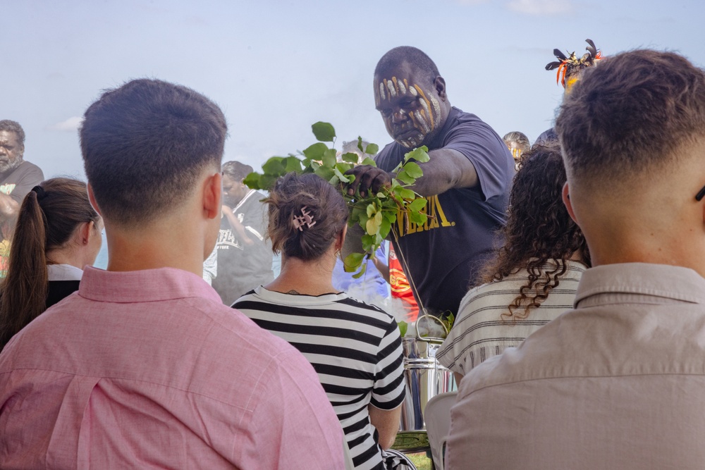 U.S. Marines, families of fallen, ADF participate in Tiwi Island and Larrakia people healing ceremony in Darwin