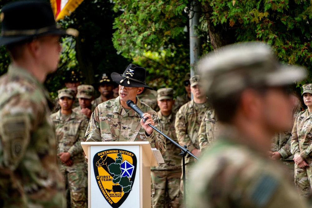 1st Cavalry Division Sustainment Brigade conducts change of command ceremony in Poland