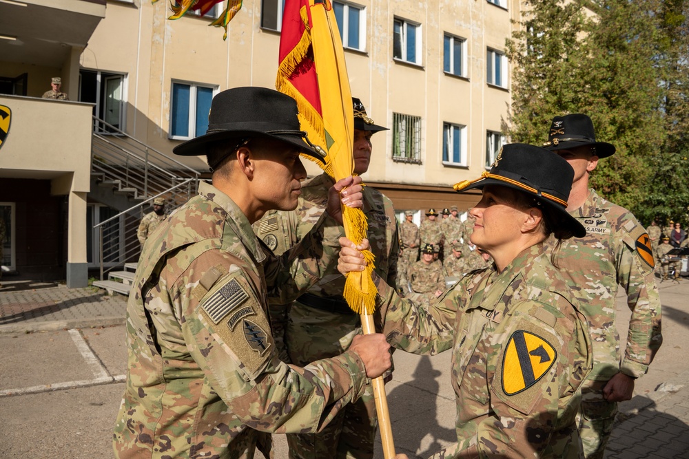 1st Cavalry Division Sustainment Brigade conducts change of command ceremony in Poland