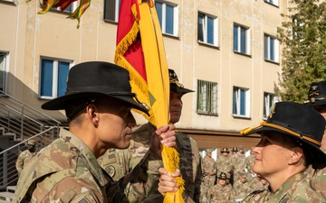 1st Cavalry Division Sustainment Brigade conducts change of command ceremony in Poland